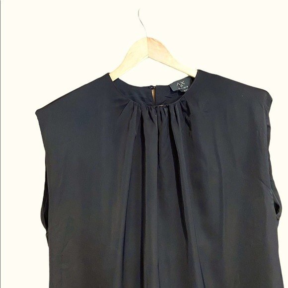 AX Paris Black Shoulder Pad Short Dress 12 - Picture 5 of 8